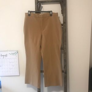 Nine West Tan Kick Flare Trouser Pants